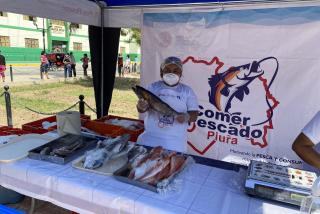 En la feria "A comer pescado!"