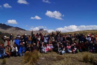 Canchayllo the community celebrates the sucesful collective effort of restoring wetlands